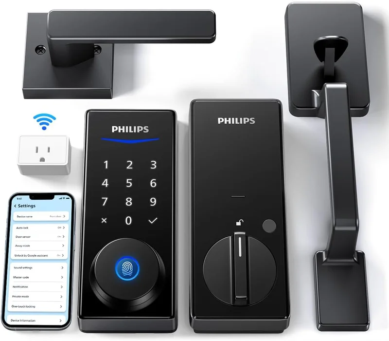 Philips Wi-Fi Smart Lock with Handle - Rank 9 in Best Smart Locks of 2025