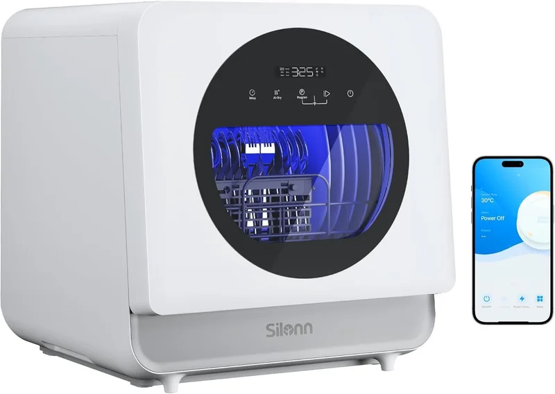 Silonn Portable Countertop Dishwasher with App Control - Rank 9 in Countertop Dishwashers of 2025