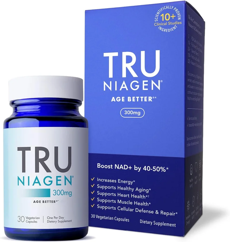 TRU NIAGEN NAD+ Supplement, 300 mg Niagen - Rank 7 in Best Nmn Supplement of 2025