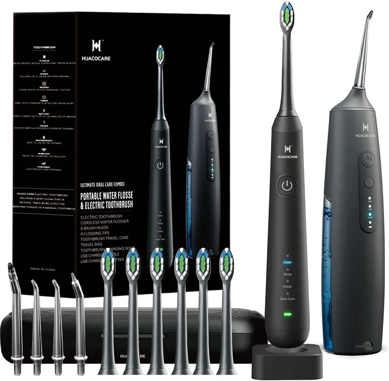 HUACO CARE Oral Clean Kit Combo - Rank 6 in Best Electric Toothbrush of 2025