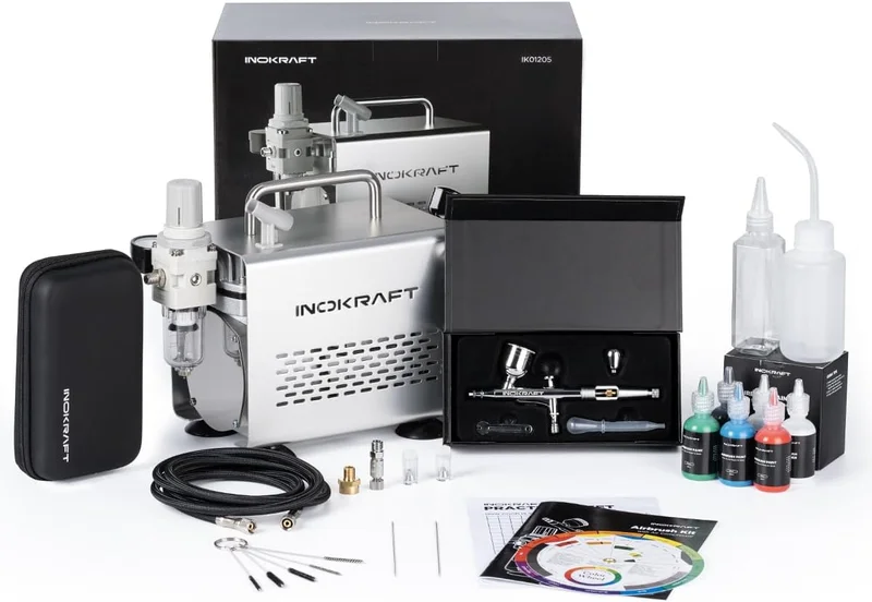 InoKraft Airbrush Kit with Compressor - Rank 3 in Best Airbrush of 2025