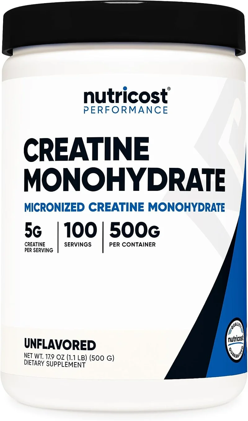 Nutricost Micronized Creatine Monohydrate Powder 500g - Rank 2 in Best Creatine Monohydrate of 2025