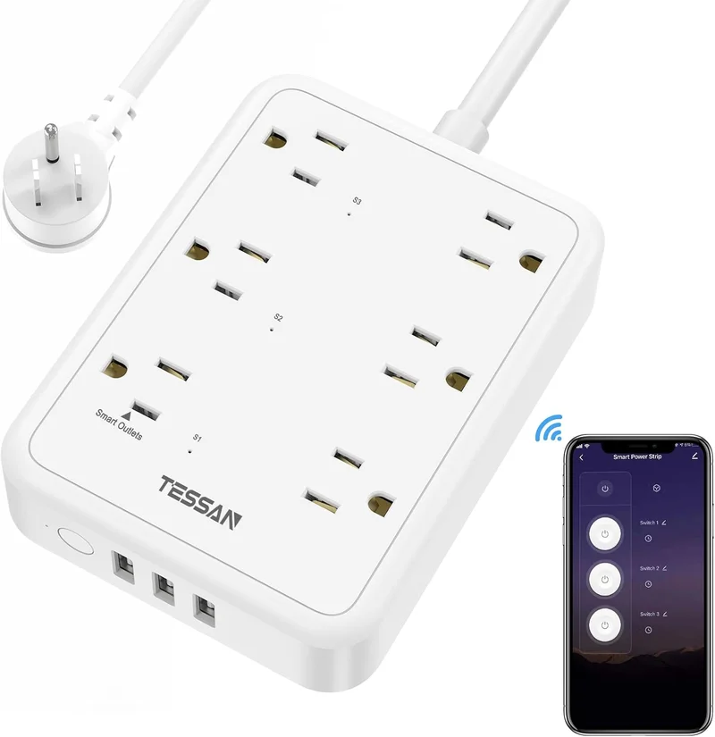 TESSAN Smart WiFi Power Strip with USB - Rank 2 in Best Smart Plug of 2025