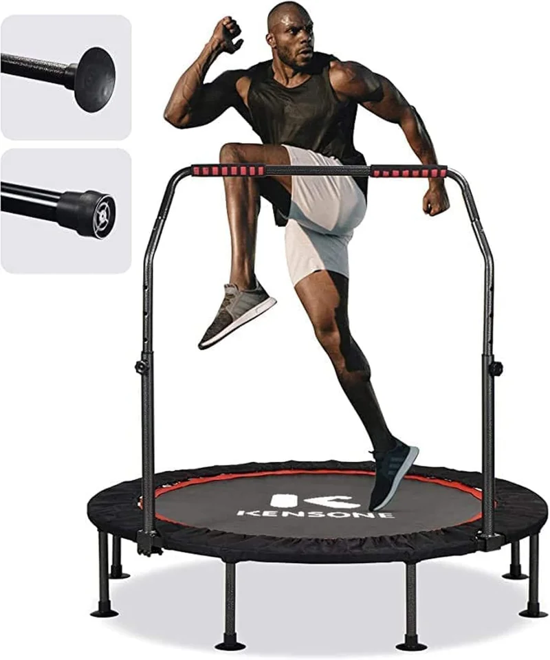 Kensone Foldable Mini Trampoline with Adjustable Handle - Rank 5 in Best Bcan Trampoline of 2025