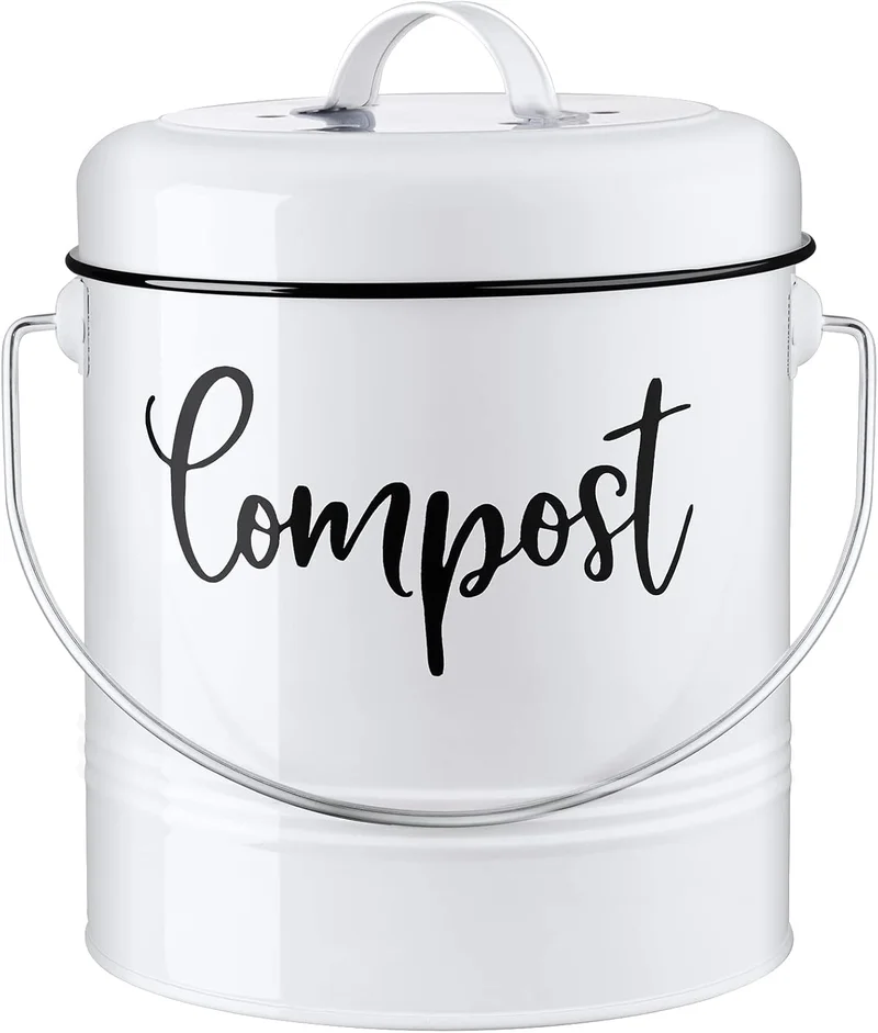 DAYYET Kitchen Compost Bin, 1.3 Gallon - Rank 10 in Best Countertop Compost Bin of 2025