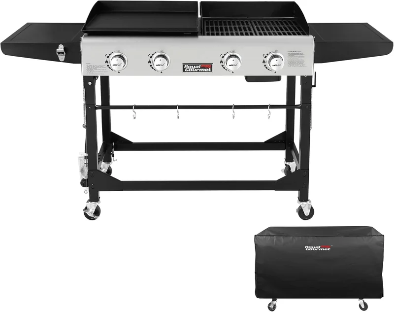 Royal Gourmet GD401C 4-Burner Gas Grill and Griddle Combo - Rank 10 in Best Grill Griddle Combo of 2025