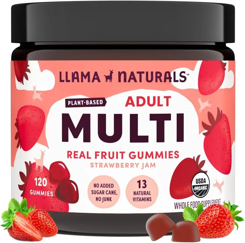Llama Naturals Organic Multivitamin Gummies - Rank 3 in Best Multivitamin Gummies of 2025