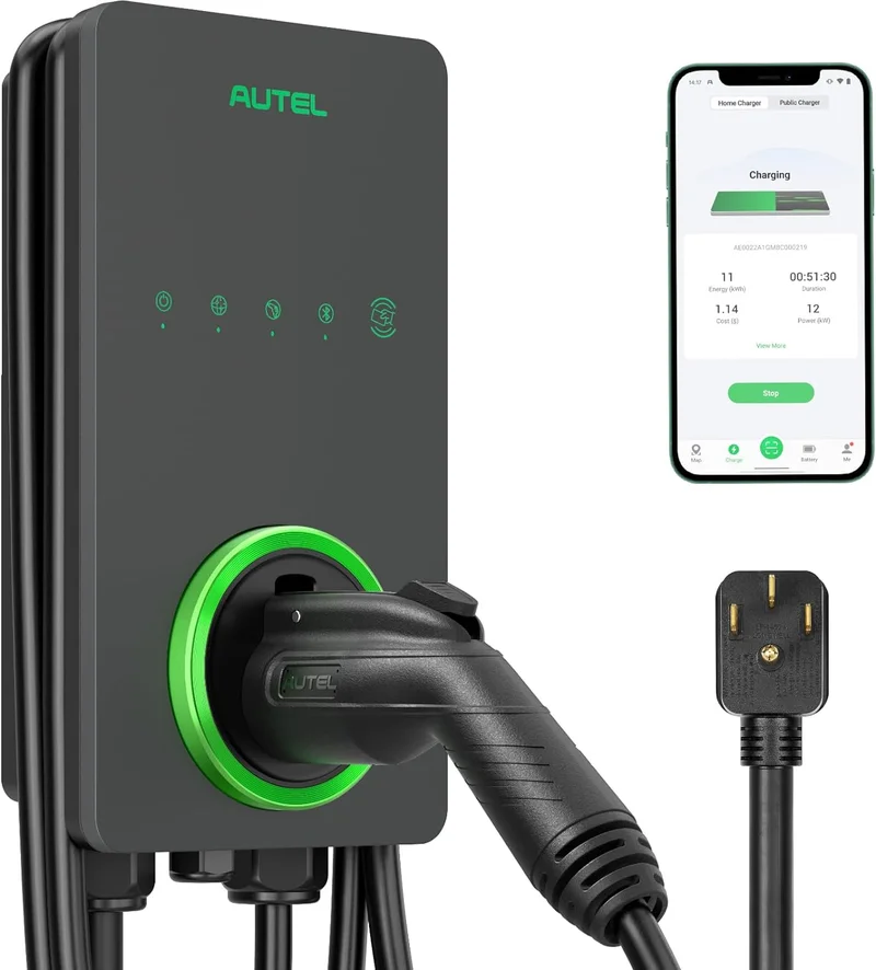 Autel Level 2 EV Charger 40Amp, 25-Foot Cable - Rank 8 in Chargepoint Level 2 Chargers of 2025