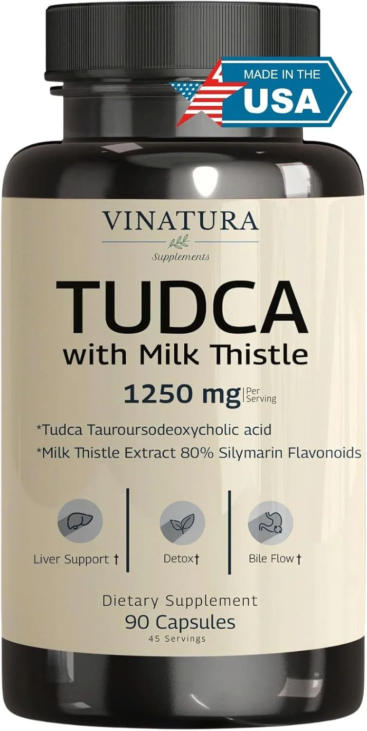 VINATURA TUDCA Milk Thistle Liver Support - Rank 3 in Best Tudca of 2025