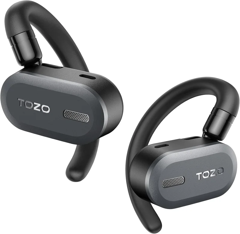 TOZO O2 Open Ear Wireless Headphones - Rank 10 in Best Open Ear Headphones of 2025