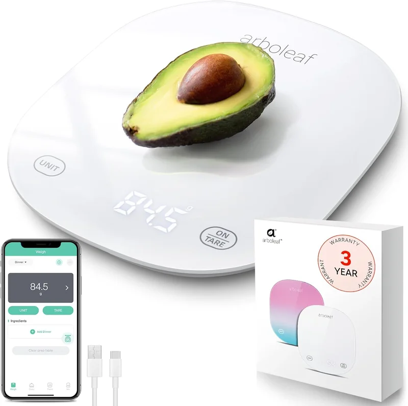 Arboleaf Smart Kitchen Scale with Nutritional Calculator - Rank 6 in Best Digital Food Scale of 2025