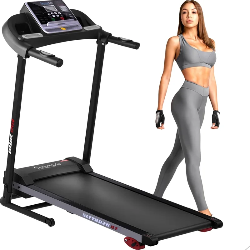 SereneLife Foldable Treadmill with LCD and Bluetooth - Rank 2 in Best Treadmill With Incline of 2025