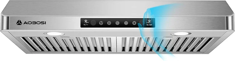 AAOBOSI 30-Inch Under Cabinet Range Hood - Rank 5 in Best Range Hood of 2025