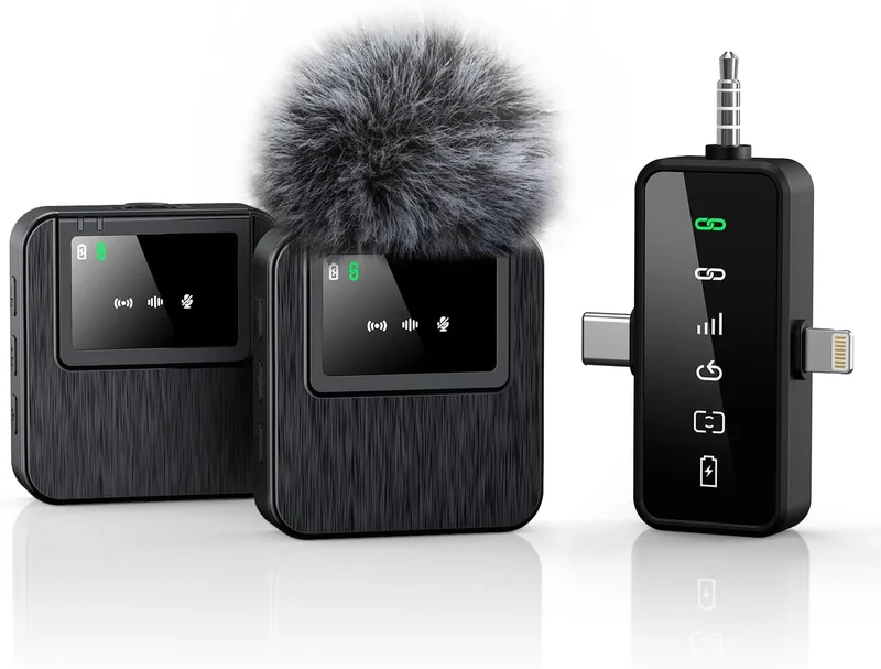 Bailixin 3-in-1 Wireless Lavalier Microphone - Rank 6 in Best Streaming Microphone of 2025