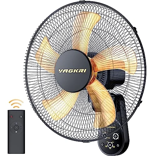 VAGKRI 16 Inch Wall Mount Fan - Rank 3 in Best Wall Mounted Fans of 2025