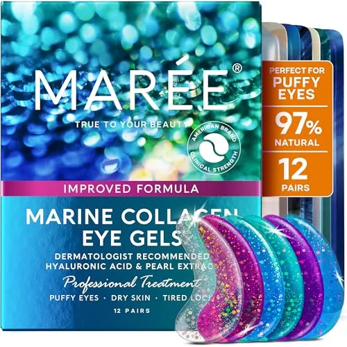 MAREE Eye Gels with Marine Collagen & Hyaluronic Acid - Rank 4 in Best Under Eye Patches of 2025