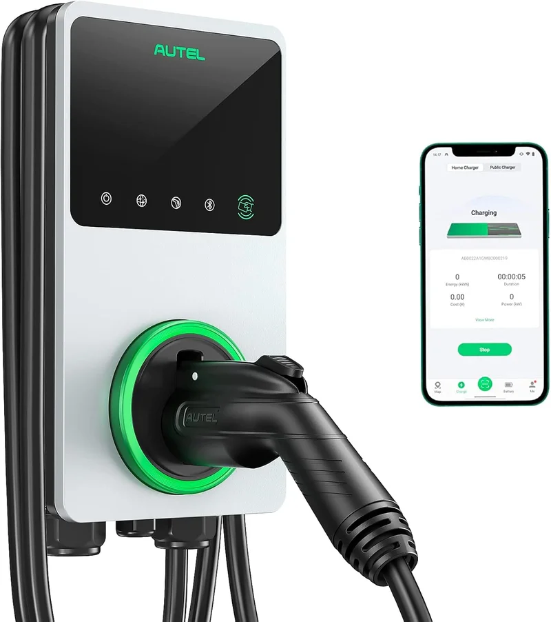 Autel Smart EV Charger 50Amp Silver - Rank 8 in Best Ev Station of 2025