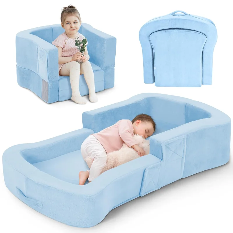 Whiffee Toddler Travel Bed and Sofa Chair - Rank 10 in Best Portable Toddler Beds of 2025