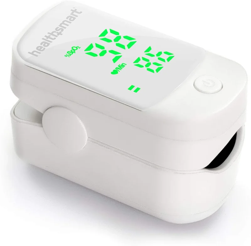 HealthSmart Fingertip Pulse Oximeter with LED Display - Rank 10 in Best Pulse Oximeter of 2025