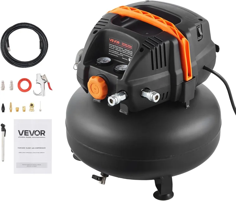 VEVOR Portable Pancake Air Compressor 6 Gallon - Rank 5 in Best Air Compressor of 2025