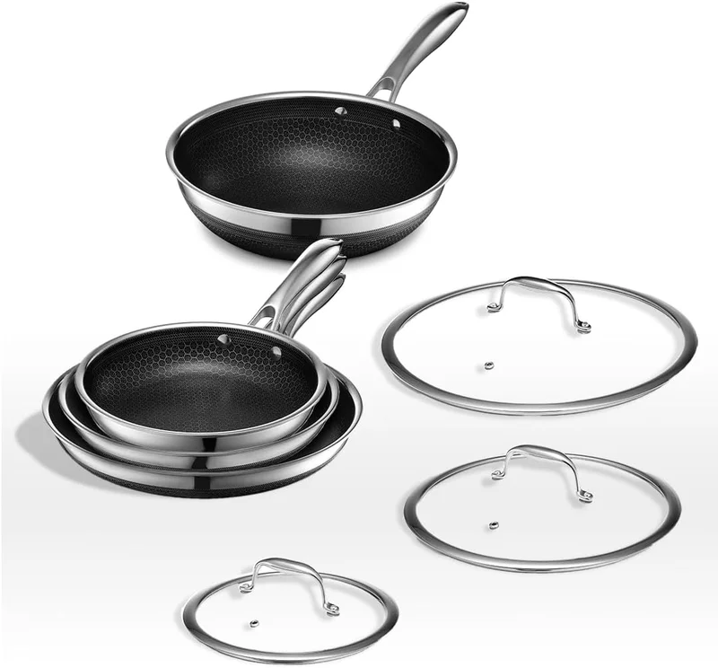 HexClad 7 Piece Cookware Set - Rank 5 in Best Hexclad Pans of 2025