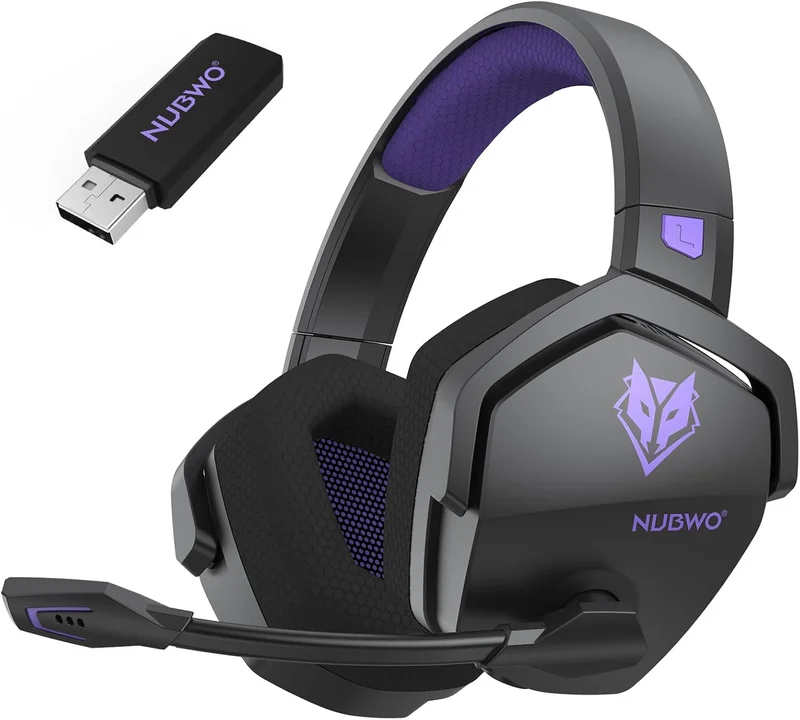 NUBWO G06 Wireless Gaming Headset - Rank 7 in Best Gaming Headphones With Mic of 2025