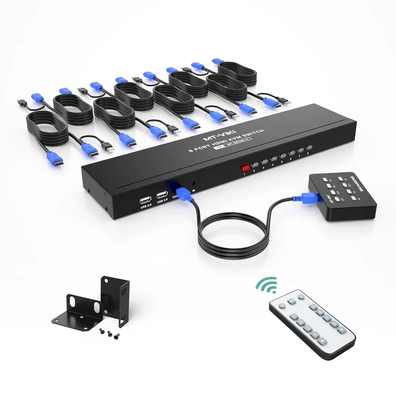 MT-VIKI HDMI KVM Switch 8-Port Rack Mount - Rank 8 in Best Kvm Switch of 2025