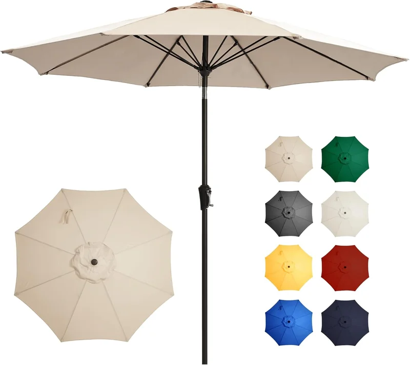 Ayge 9FT Large Outdoor Patio Umbrella - Rank 5 in Best Patio Umbrellas of 2025