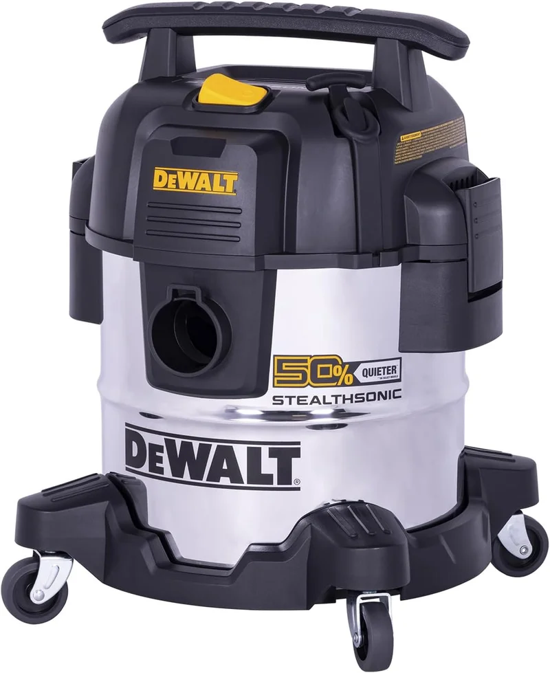 DEWALT 5 Gallon Stealthsonic Wet Dry Vacuum DXV05S-QT - Rank 3 in Best Commercial Wet Cry Vacuum of 2025
