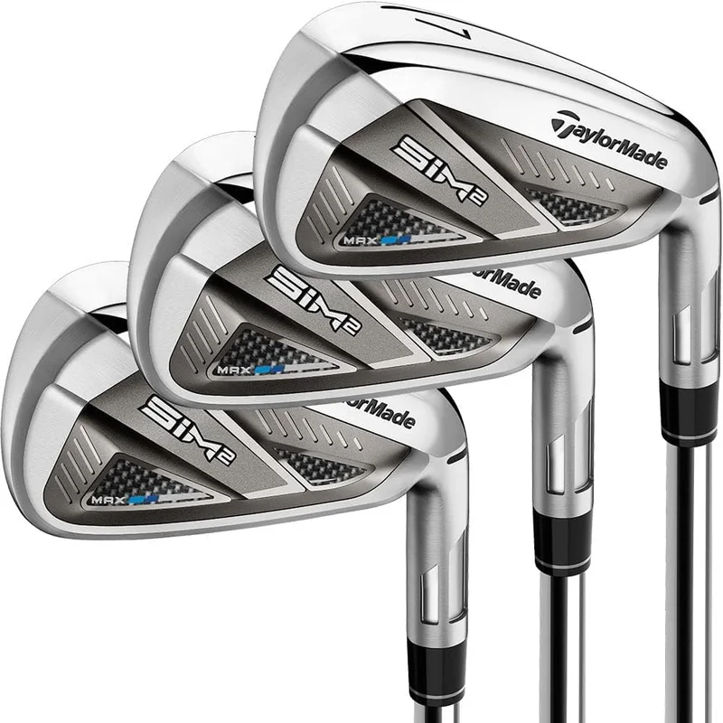 TaylorMade SIM 2 Max Iron Set Steel Stiff - Rank 6 in Best Golf Clubs of 2025