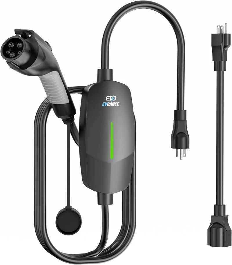 EVDANCE Level 1&2 Portable EV Charger with 25FT Cable - Rank 10 in Best Electric Car Charger of 2025