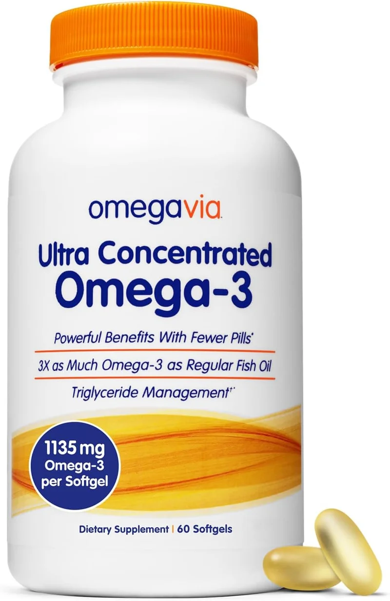 OmegaVia Ultra Concentrated Omega 3 Fish Oil - Rank 8 in Best Fish Oil Supplements of 2025