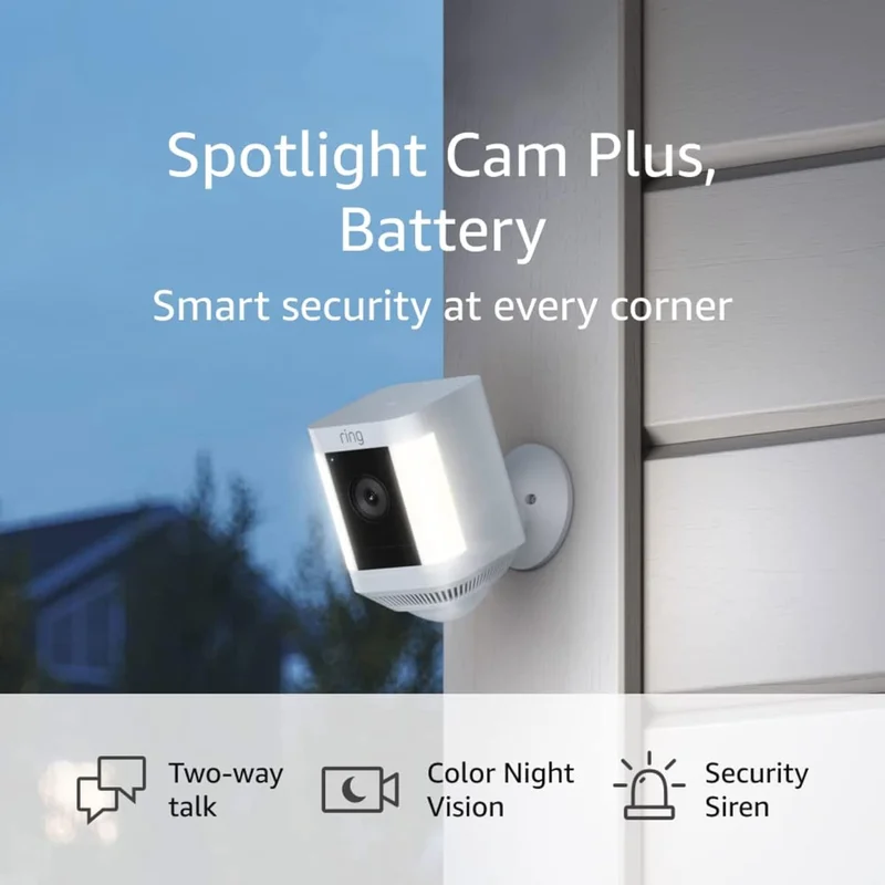 Ring Spotlight Cam Plus Battery - Rank 3 in Best Ring Camera of 2025