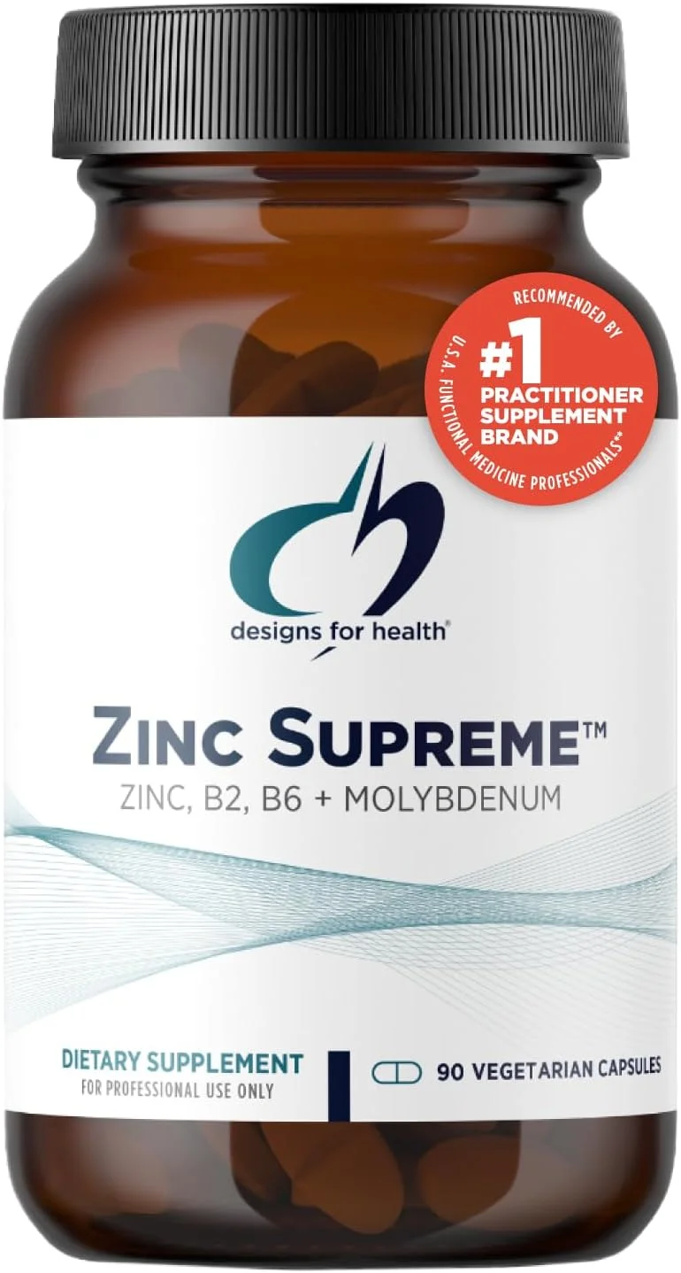 Designs for Health Zinc Supreme 30mg Supplement - Rank 7 in Best Zinc Supplements of 2025