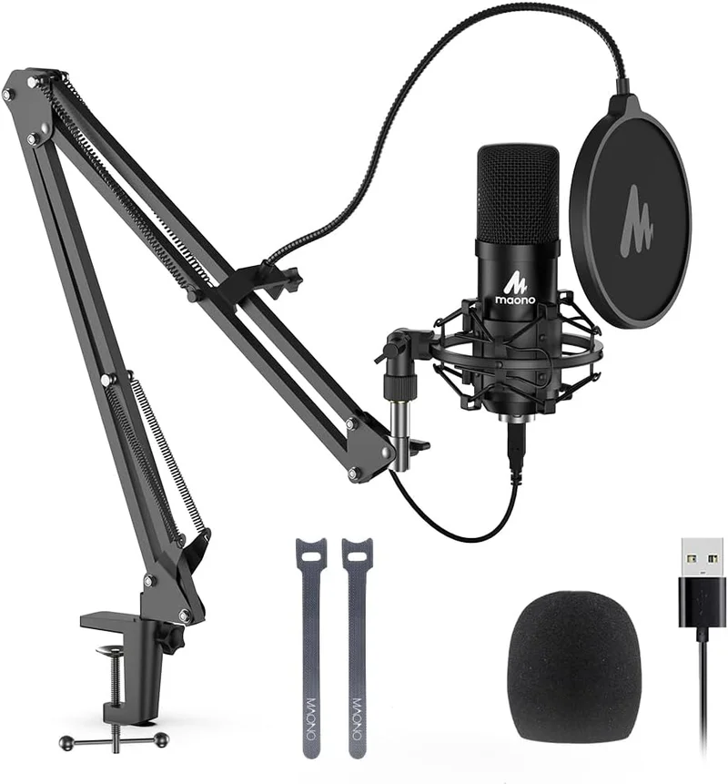 MAONO AU-A04 USB Podcast Microphone Kit - Rank 4 in Best Microphone For Streaming of 2025