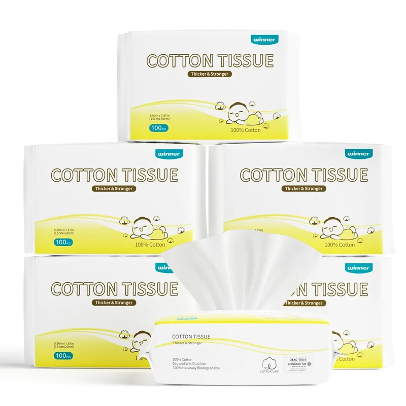 Winner USA Cotton Dry Wipes, 600 Count - Rank 4 in Best Dry Wipes of 2025