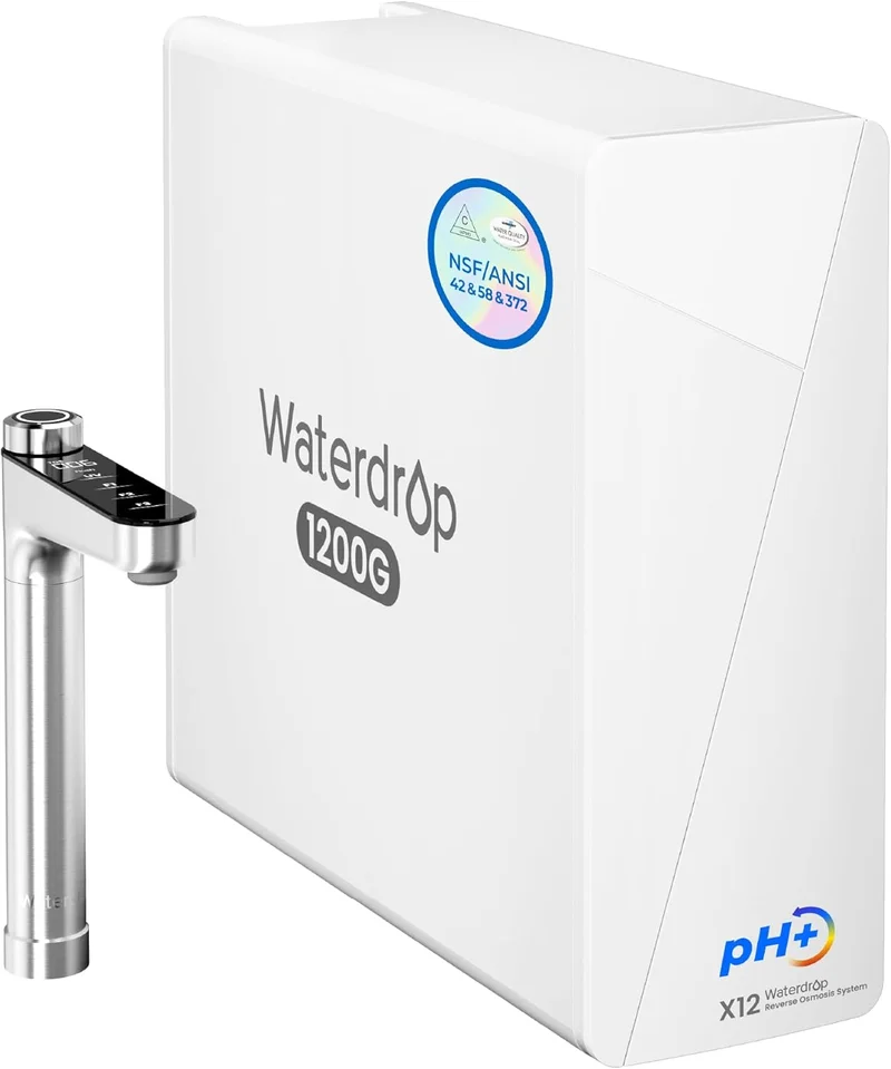 Waterdrop X12 1200 GPD Tankless RO System - Rank 2 in Best Reverse Osmosis System For Home of 2025