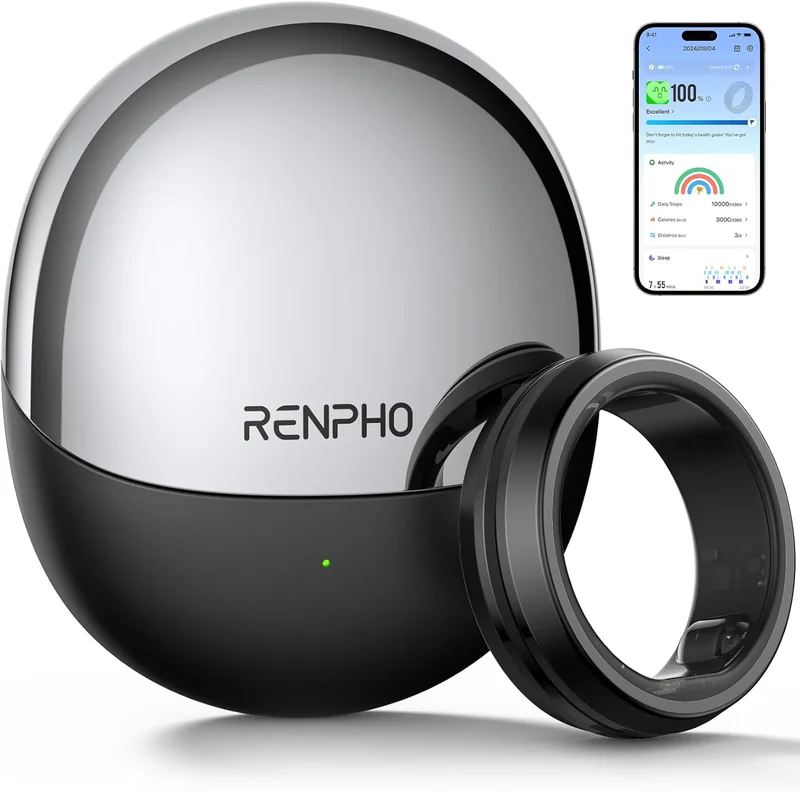 RENPHO Lynx Smart Ring, Size 10 - Rank 3 in Best Smart Ring For Men of 2025