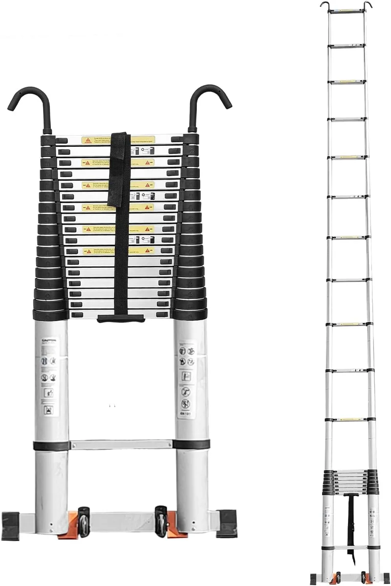 JADDUO Telescoping Ladder 26.2 FT Aluminum - Rank 3 in Best Telescoping Ladder of 2025