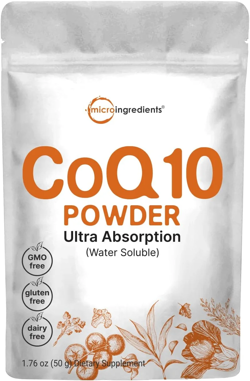 Micro Ingredients Water Soluble COQ10 Powder - Rank 9 in Best Coq10 of 2025