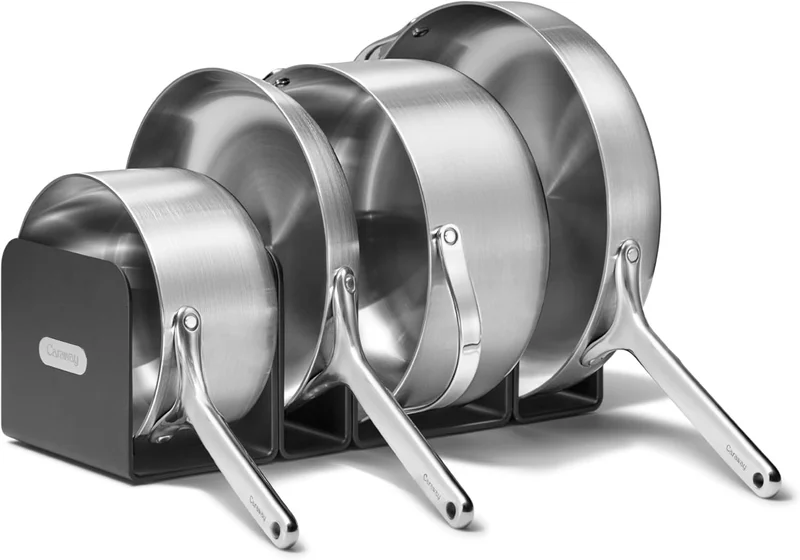 Caraway Stainless Steel Cookware Set (4 Piece) - Rank 8 in Best Cookware Sets of 2025