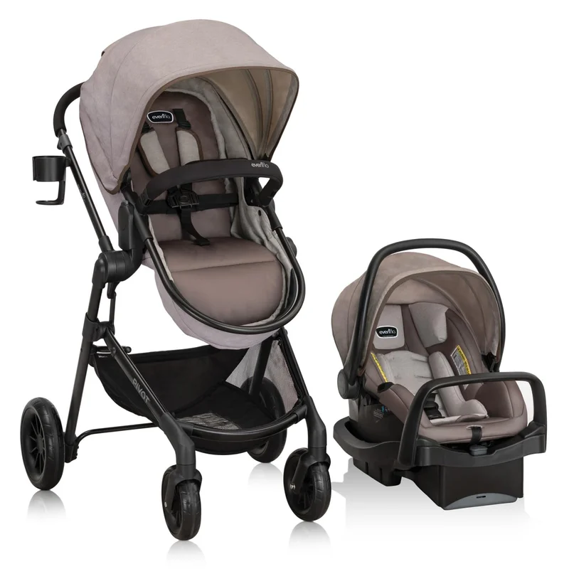 Evenflo Pivot Modular Travel System Desert Tan - Rank 8 in Best Travel System Stroller of 2025