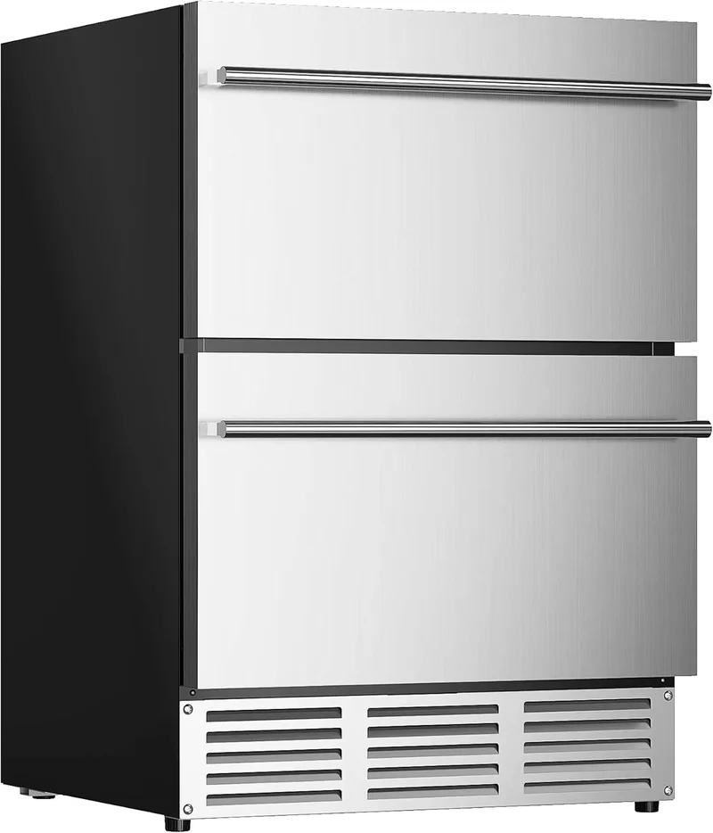 Euhomy 24 Inch Double Drawer Fridge - Rank 8 in Best Under Counter Fridge of 2025