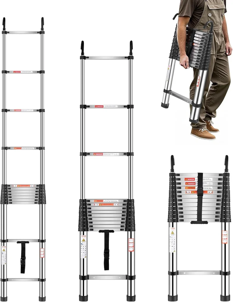 VEVOR 16.5ft Telescoping Extension Ladder - Rank 6 in Best Telescoping Ladder of 2025