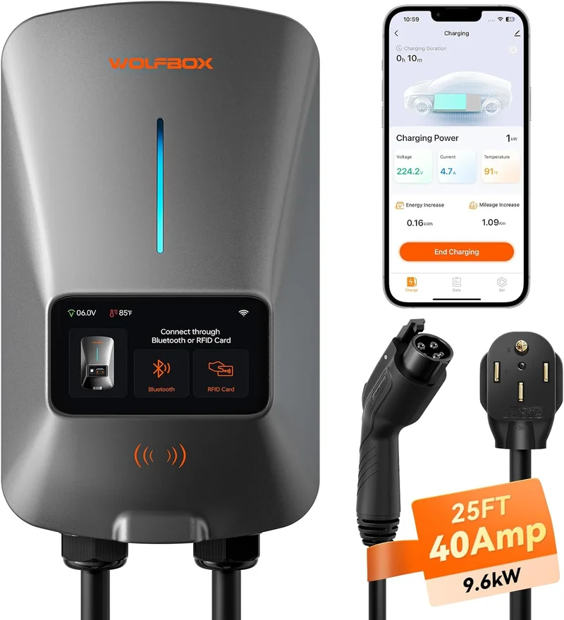 WOLFBOX 40 Amp Level 2 EV Charger - Rank 4 in Best Ev Chargers Level 2 of 2025