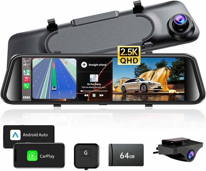 JOMISE K17 Pro Mirror Dash Cam - Rank 9 in Best Wolfbox Dash Cam of 2025