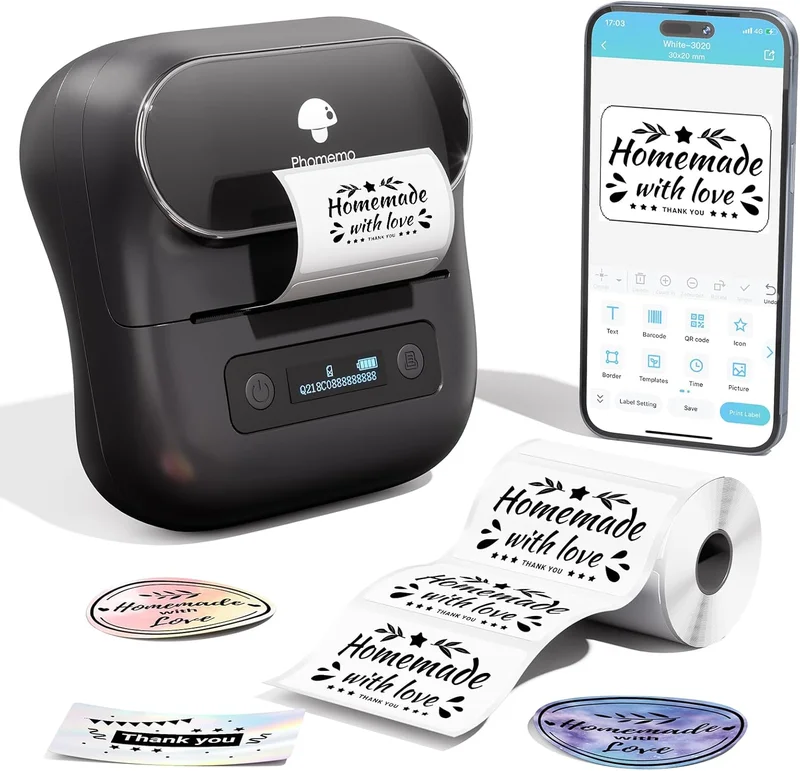 Phomemo M220 Bluetooth Label Printer - Rank 10 in Best Label Maker of 2025