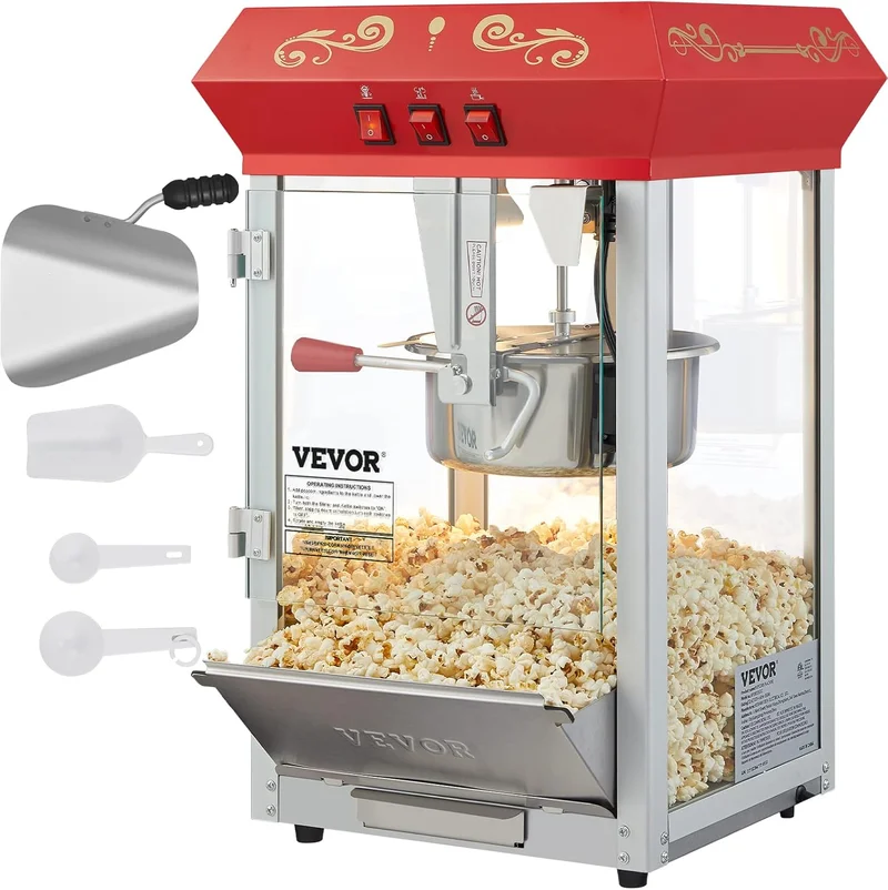 VEVOR Commercial 8 Oz Popcorn Machine - Rank 2 in Best Popcorn Popper Machine of 2025