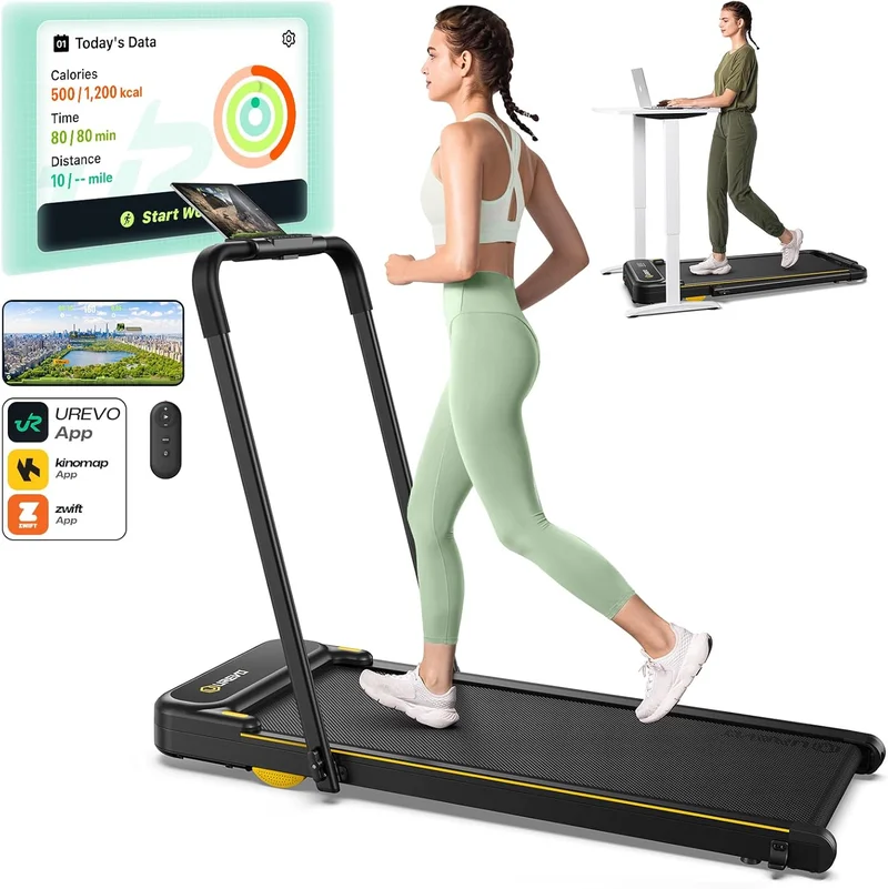 UREVO Folding Treadmill 2.5HP Under Desk - Rank 3 in Best Under Desk Treadmills of 2025