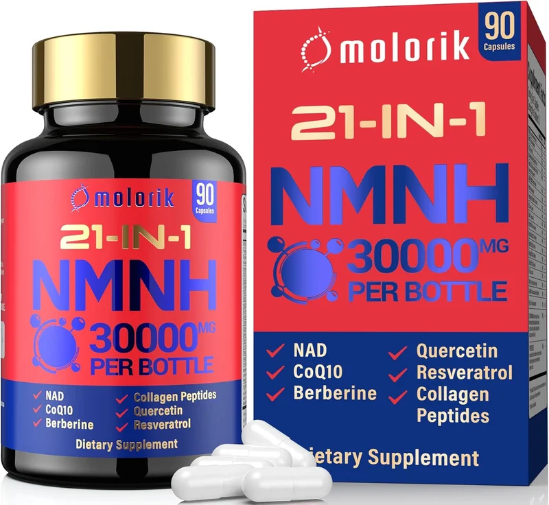 Molorik NMNH Supplement, 21-in-1 Dihydronicotinamide Mononucleotide - Rank 3 in Best Nmn Supplement of 2025